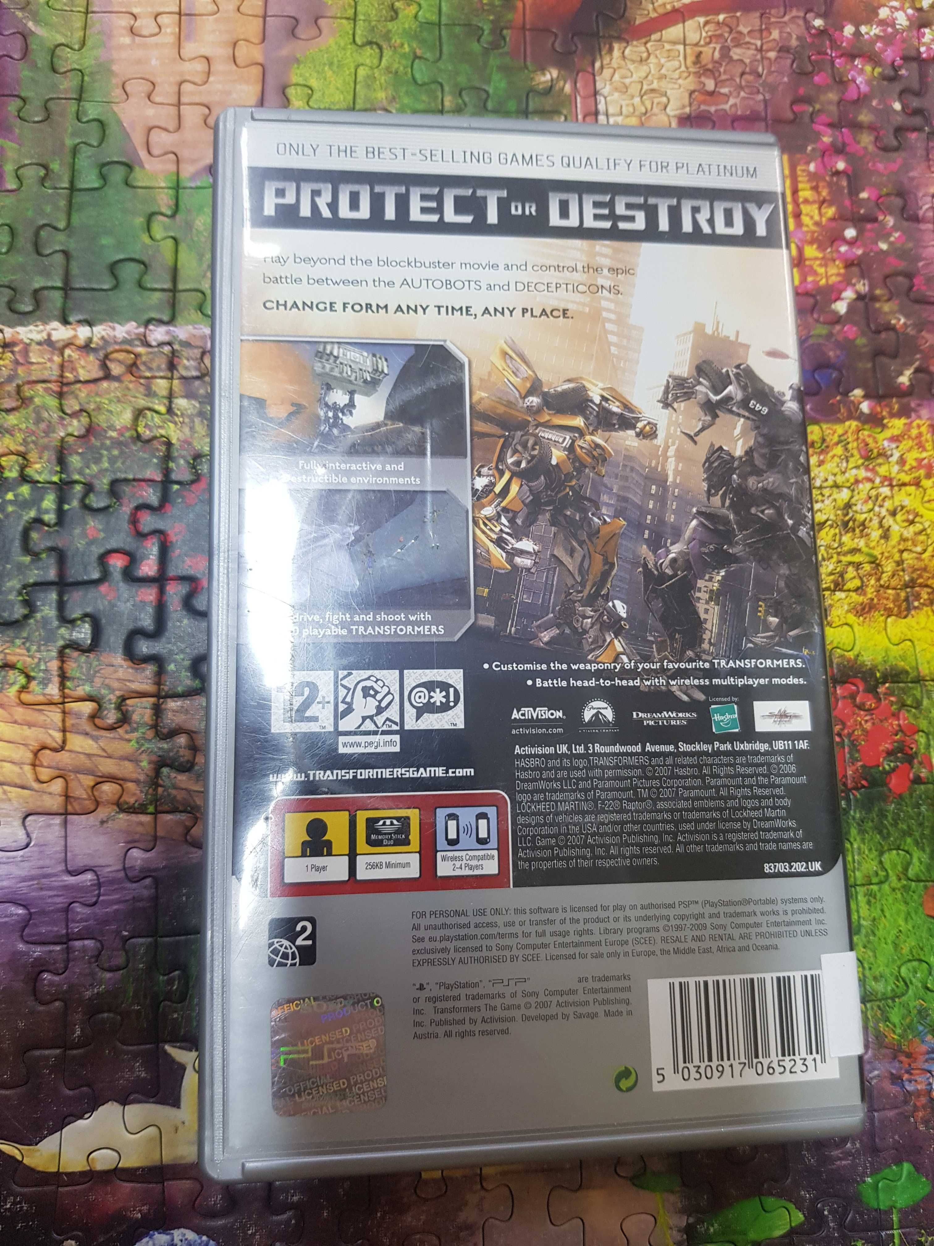 Transformers The Game PSP Sklep Iława