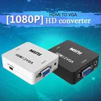 Конвертер звука и видео HDMI2VGA HDMI - VGA 720P/1080P