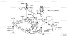Śruby do wahaczy nakrętki nissan Leaf Junk ASO 54368-1KA0A 54459-EN00E