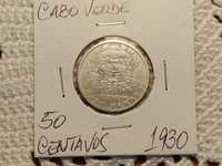 Cabo Verde - moeda de 50 centavos de 1930