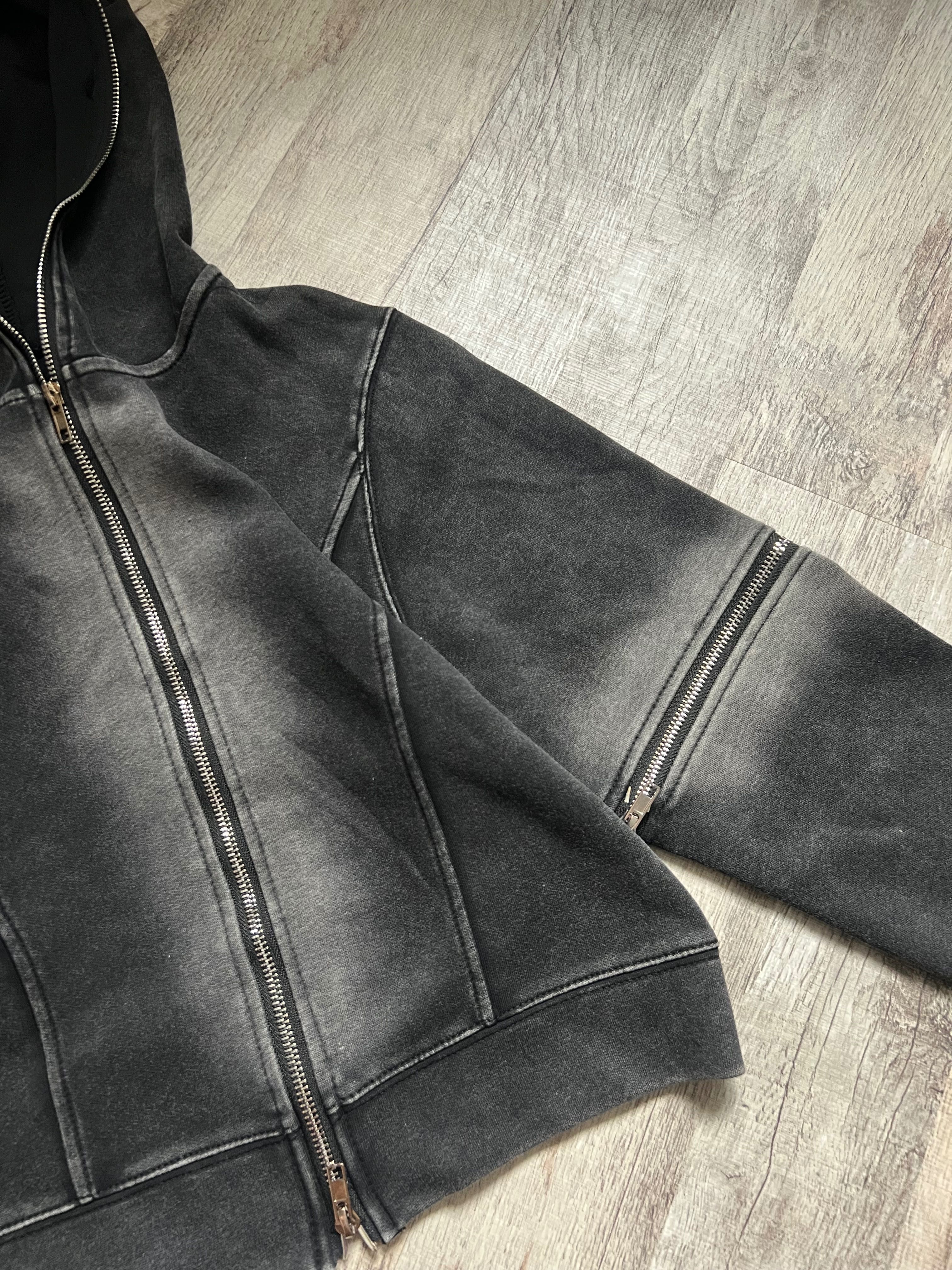 Зіп Худі Opium Full Zip Кофта Washed Jaded London Racer Опиум Y2K SK8