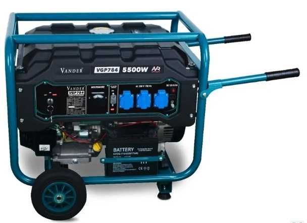 Agregat Generator 5500W rozrusznik wózek AVR Vander VGP784 miedź uzwo.