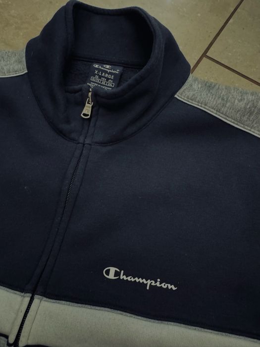 Champion zip fleece rozpinana sportowa bluza męska, r. XL, extra stan