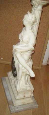 Zegar kominkowy antyk alabaster
