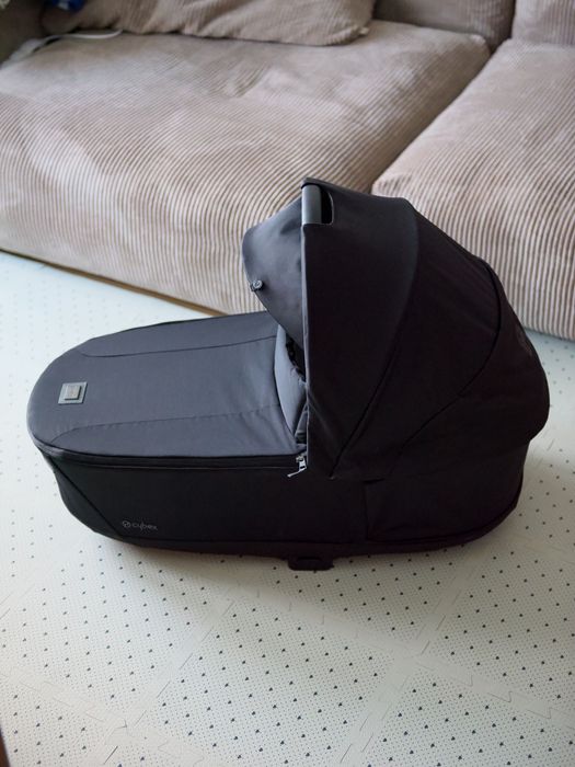 Gondola Cybex Priam 4.0 Eco Onyx Black, stan idealny