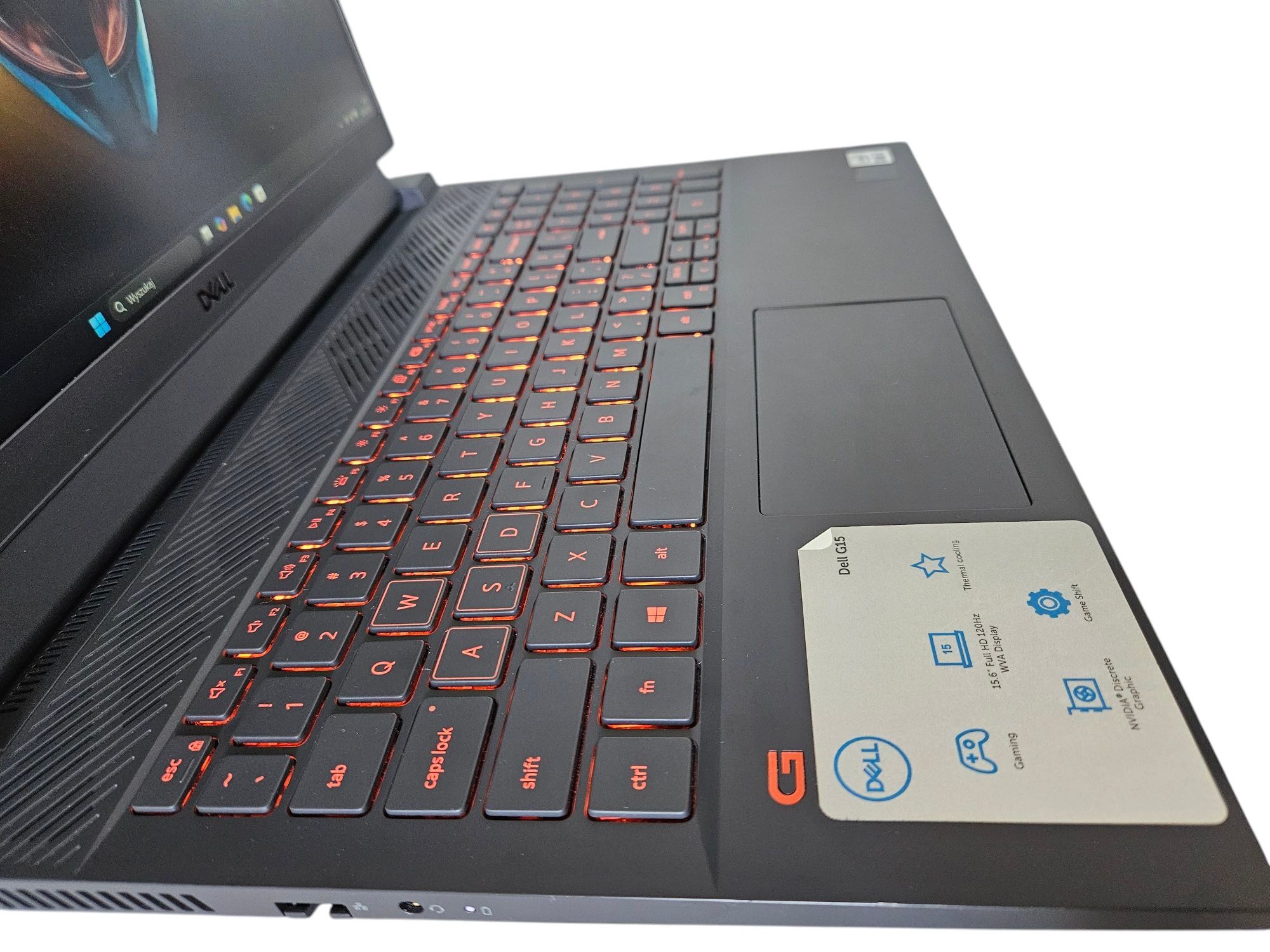 Laptop gamingowy Dell G15 RTX 3060 i7 10th SSD 512GB RAM 16GB