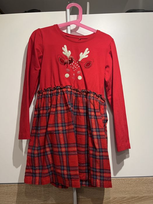 Swiateczna sukienka Max & Mia r.128