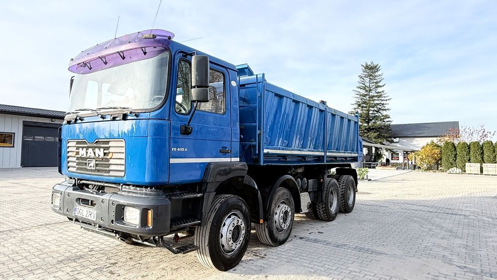 MAN FE 410A T46  Wywrotka kiper 8x4 resor przód tył