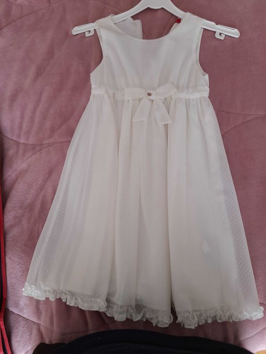Vestido para Comunhão/ Festa branco Lion of Porches