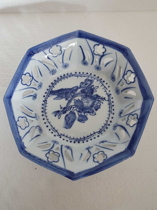 Taça Oriental em porcelana azul - China - vintage