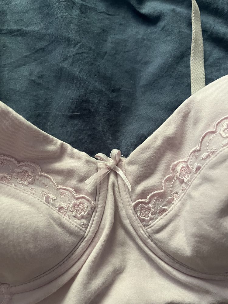 sliczny rozowy gorset coquette