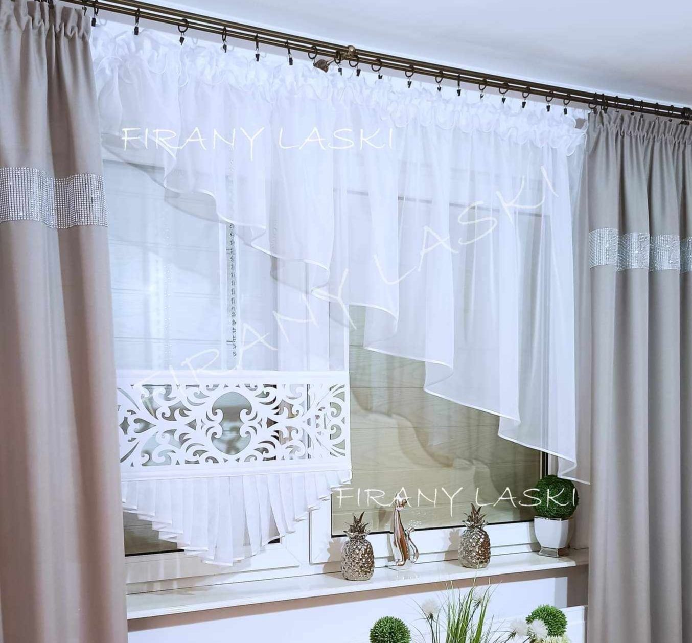 Panel Firany komplet Zestaw do kuchni