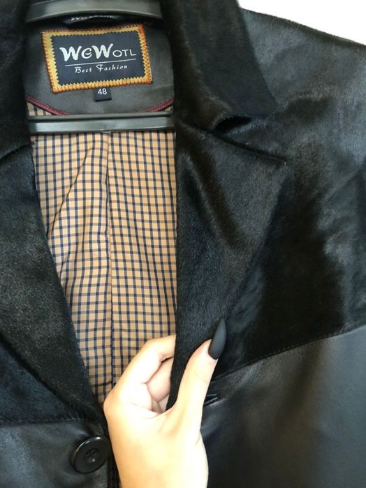 Педжак кожаный 53-54р.