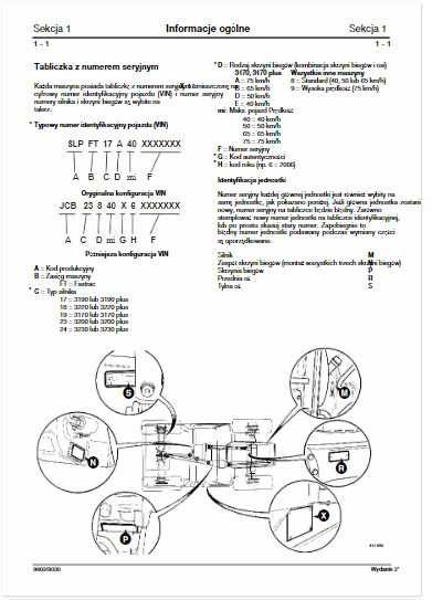 Instrukcja Napraw JCB FASTRAC 3170, 3190, 3200, 3220, 3230 PL