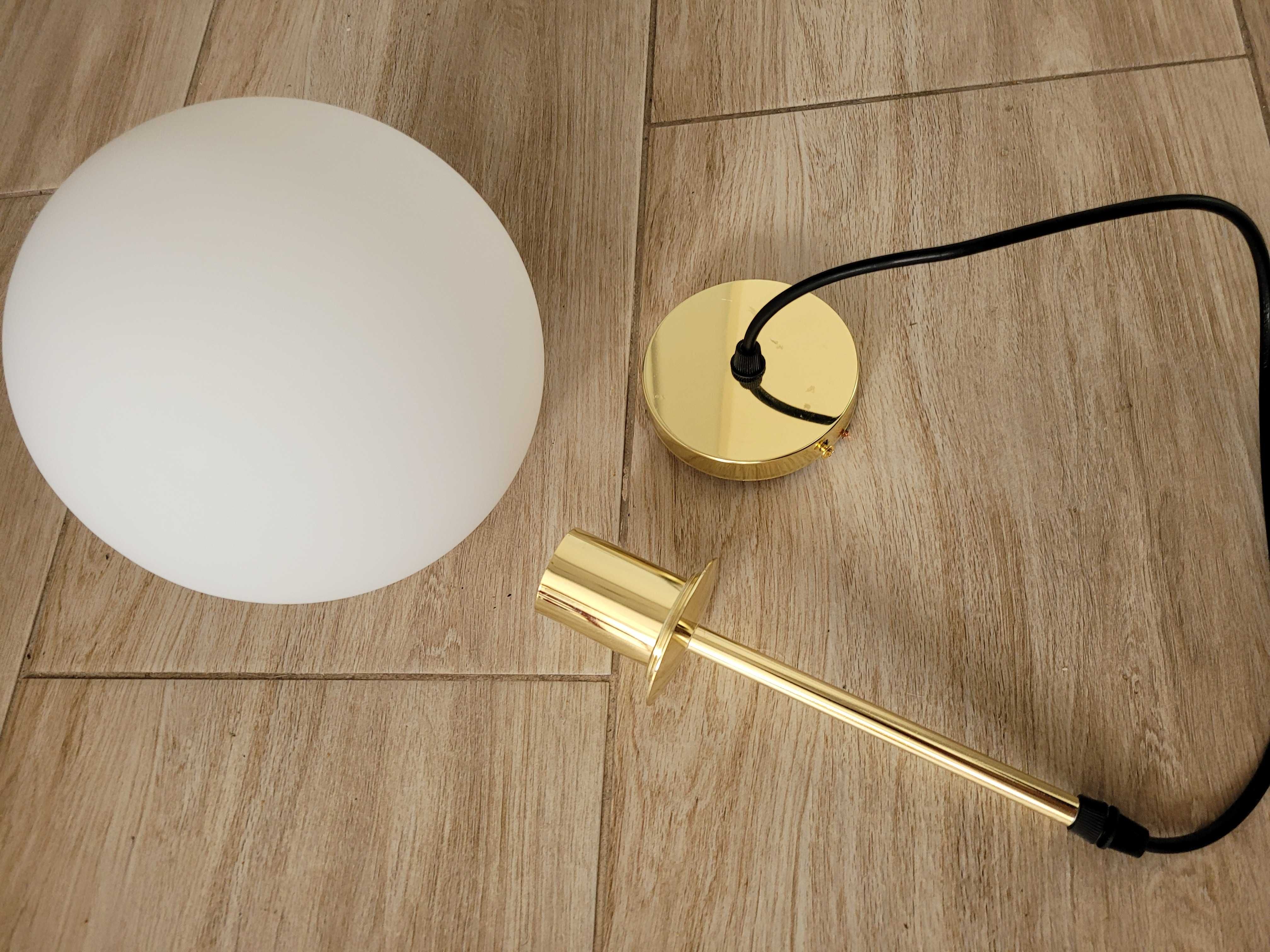 Nowa lampa wisząca sufitowa szklana biała mleczna Toolight app431-1cp