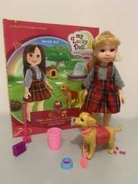 Лялька і собачка кукла и пес іграшка/ігрушка