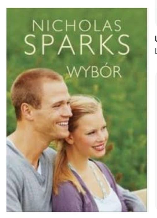 Książka pt wybór Nicholas Sparks