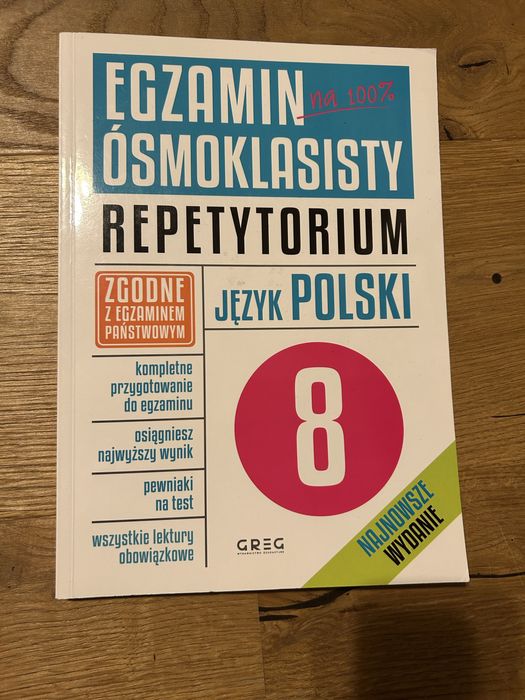 Repotytorium i arkusze egzaminacyjne kl. 8