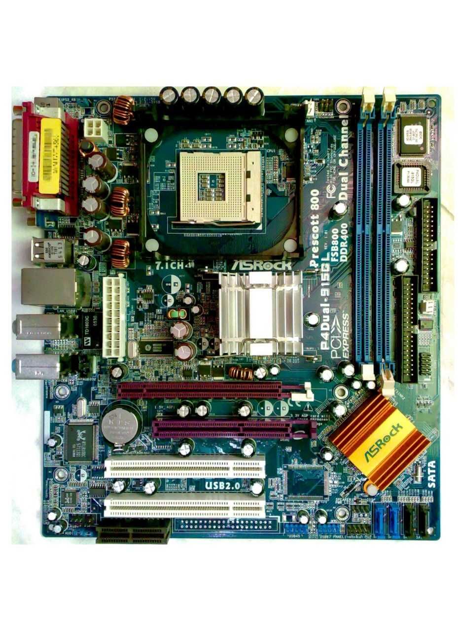 Материнская плата с AGP и PCI-E на Socket 462, 478 под память DDR1