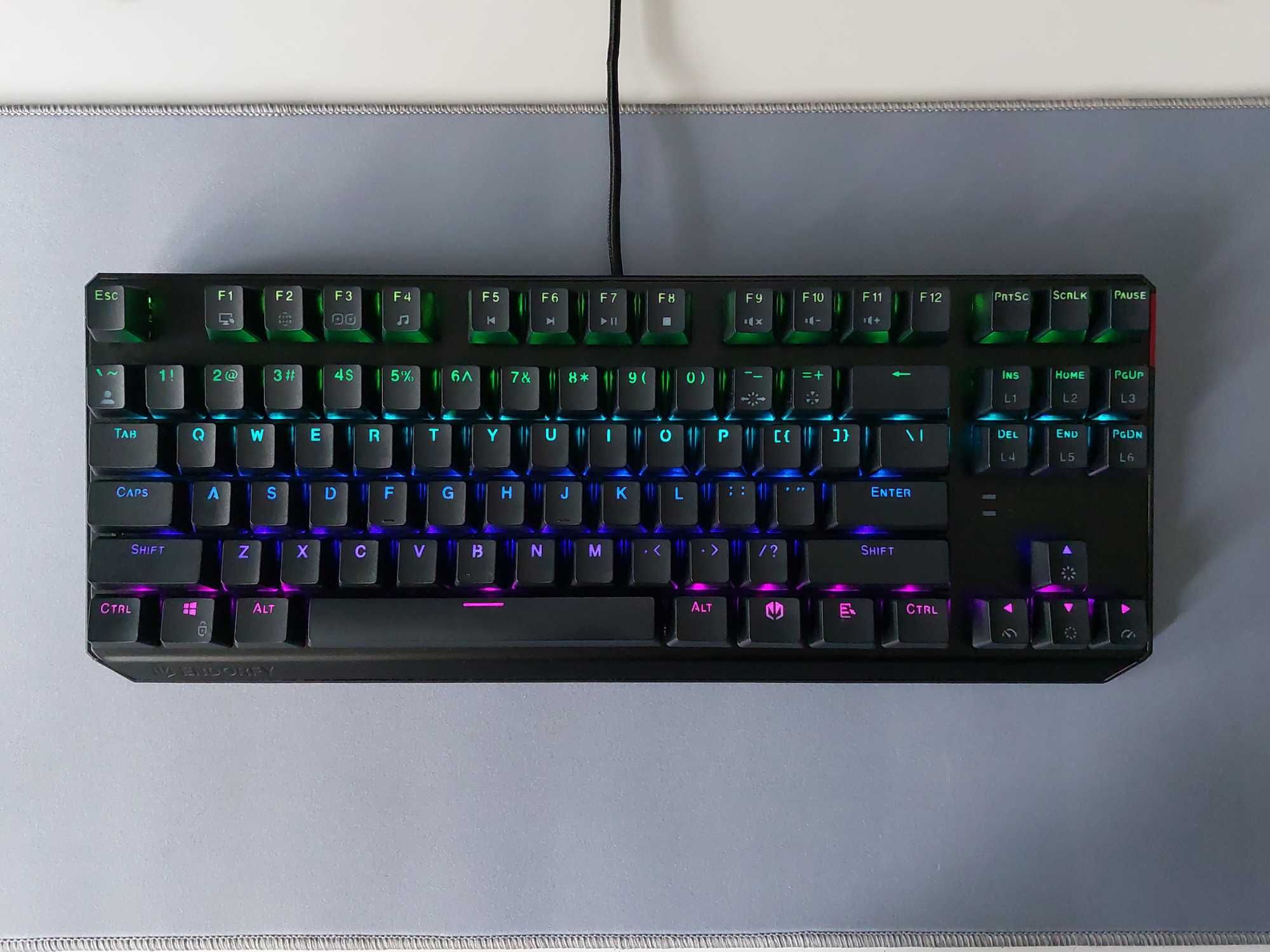 Klawiatura mechaniczna ENDORFY Thock TKL Kailh Red RGB