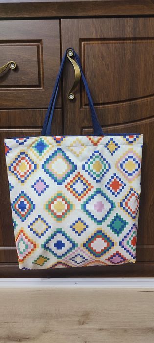 Torba shopper w wzory geometryczne