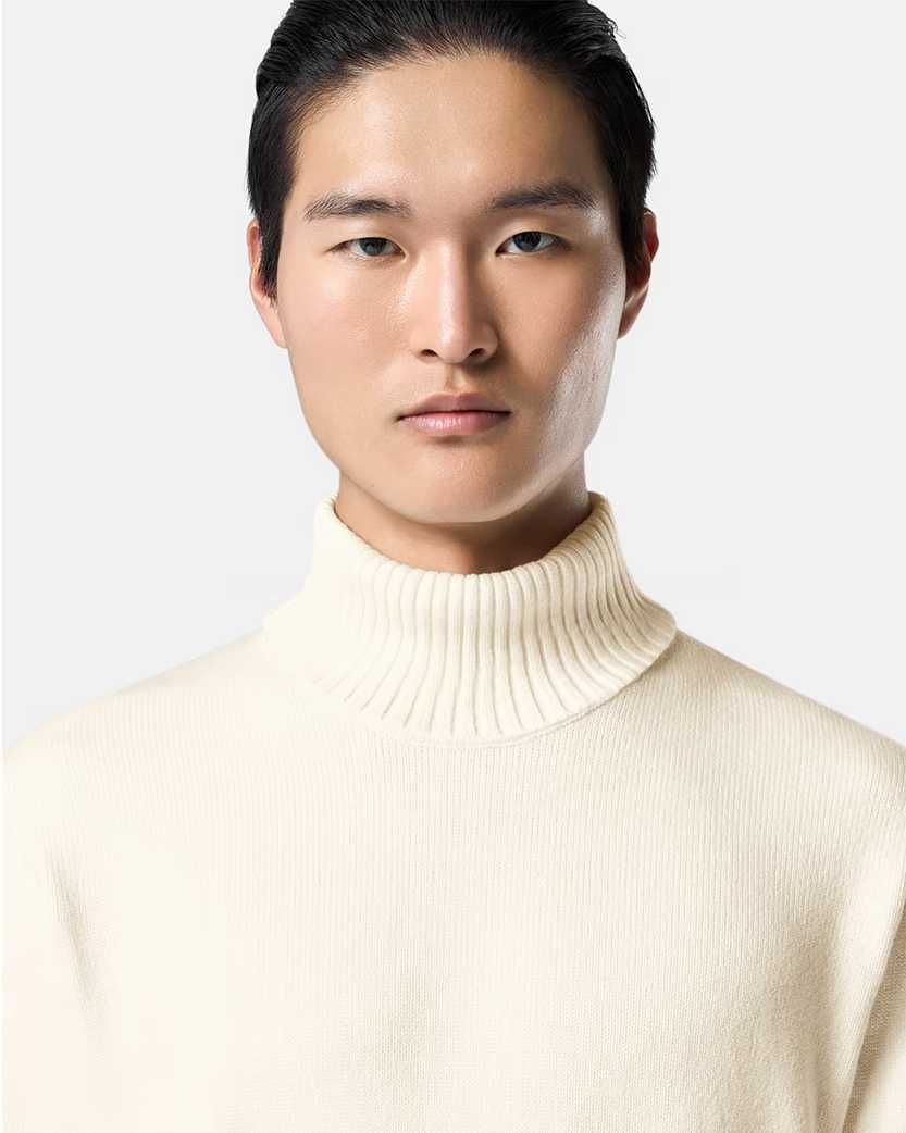 Светр Stone Island 505A2 Logo Badge Turtleneck Sweater White