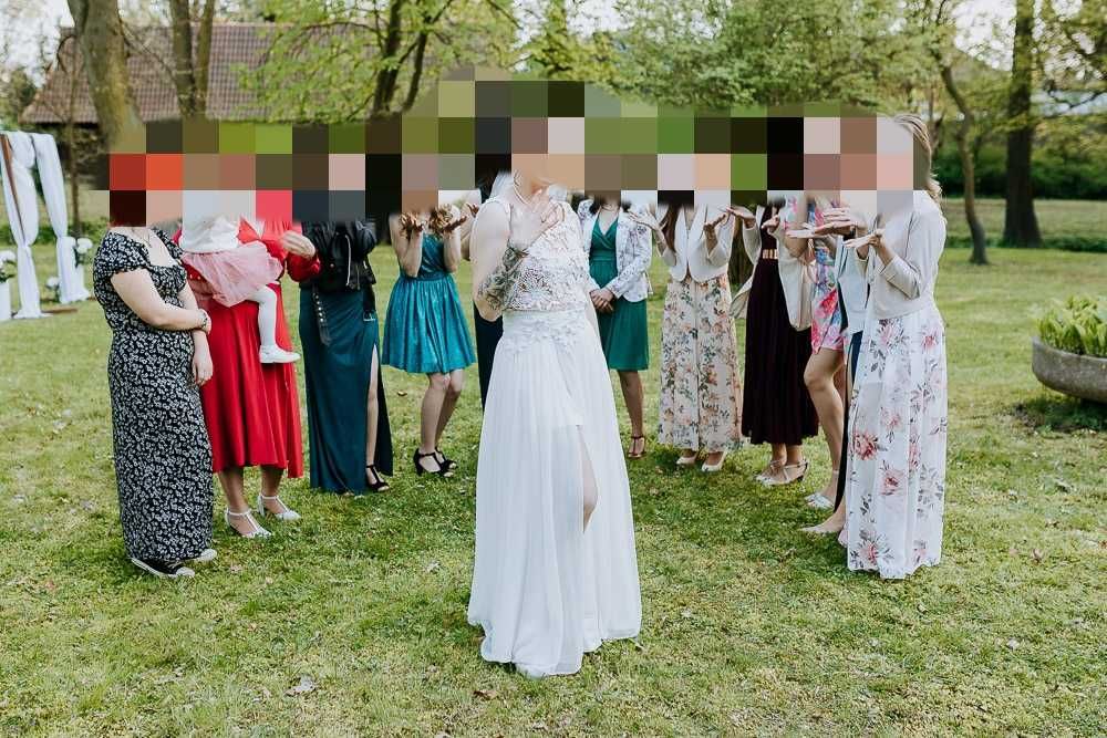 Suknia ślubna dwuczęściowa