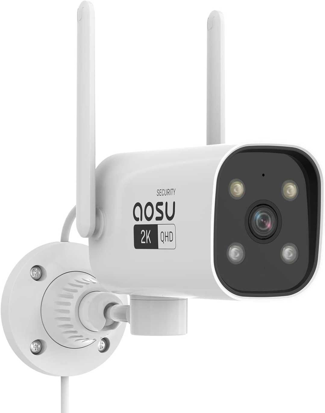 Kamera zewnętrzna AOSU 2K WiFi 5GHz & 2.4 GHz, audio, 2 szt.