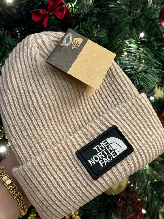 Zimowa Czapka „The north face” beżowa