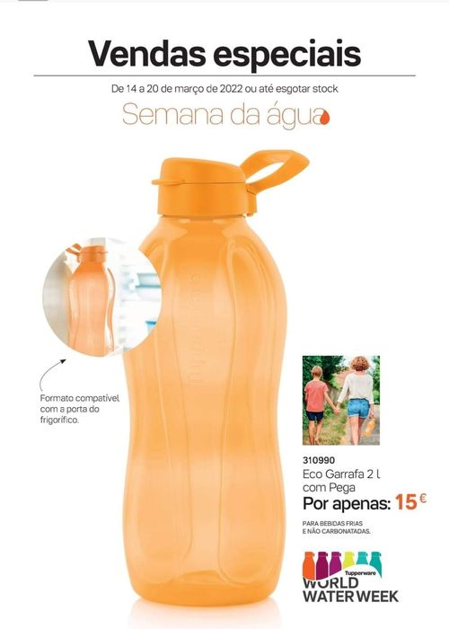 Eco garrafas Tupperware várias capacidades e cores desde €6.00