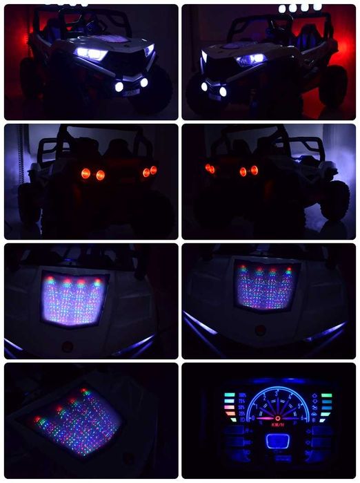 Duże auto na akumulator dla dzieci GRATISY Pilot  4x4 Funkcja bujania