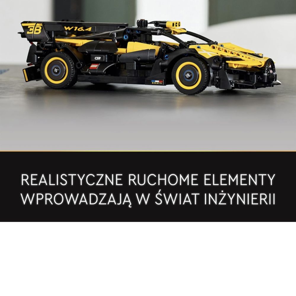 LEGO Technic Bolid Bugatti 42151 wyścigówka! Klocki!Gratis!