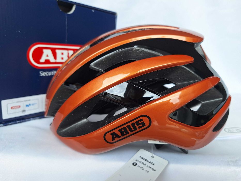Kask rowerowy szosowy Abus AirBreaker Goldfish Orange S 51-55cm
