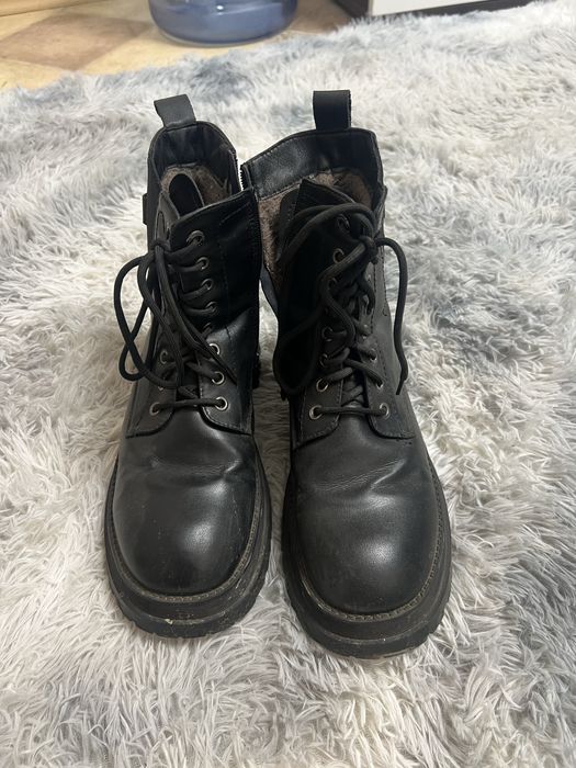 Ботинки зимние женские размер 39-40 темплые зимнее натуральна коджа