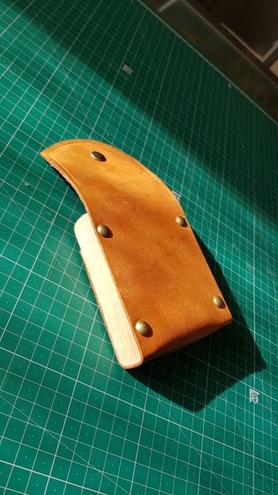 Dia do Pai - Bolsa cartas em madeira e couro personalizado