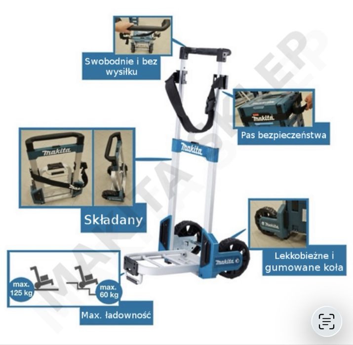 MAKITA  wózek transportowy solidny