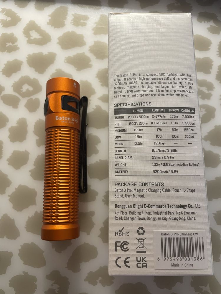 Olight Baton 3 Pro latarka 18650 EDC 1500 lm