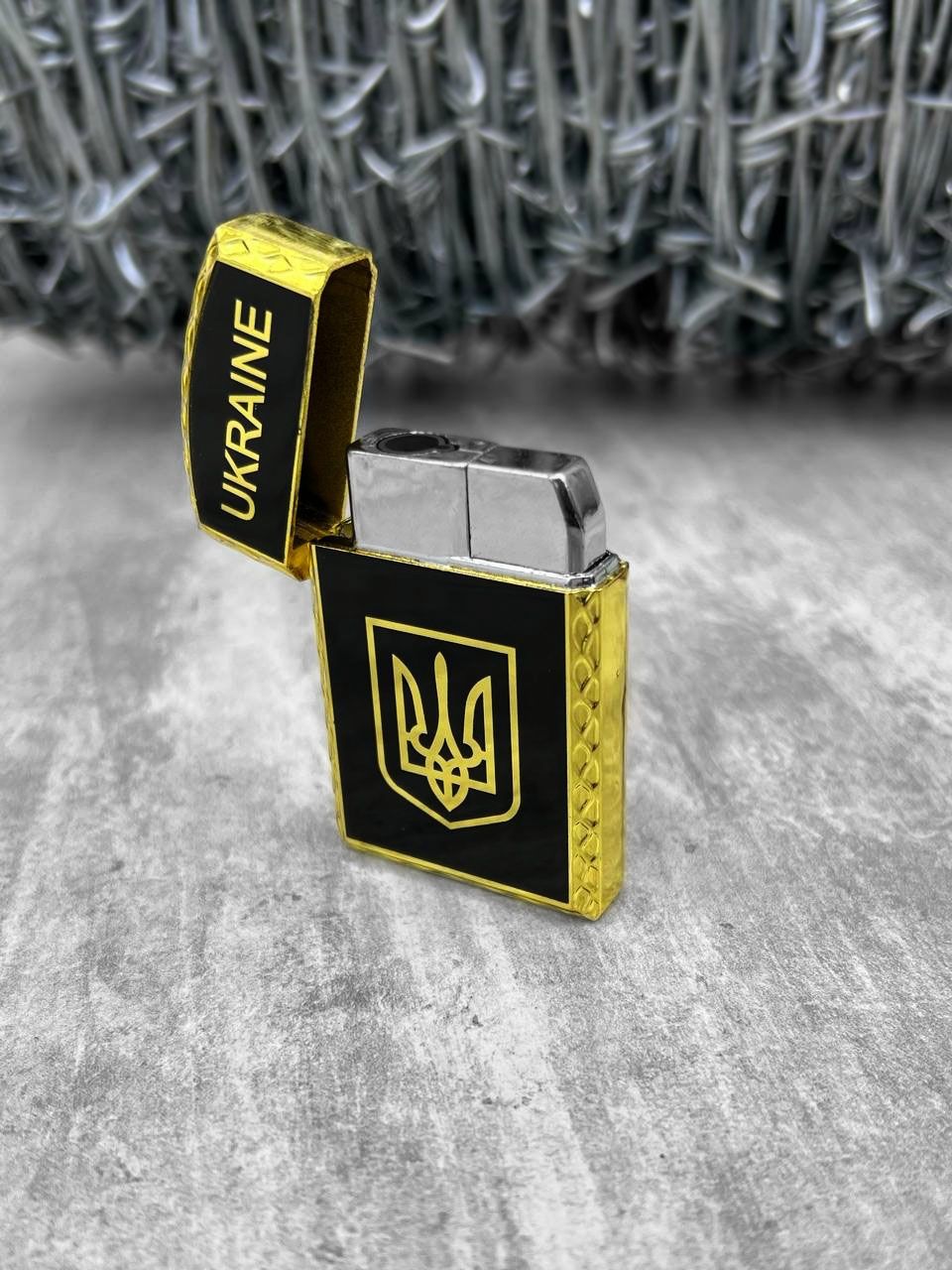 Зажигалка газовая Украина гравировка