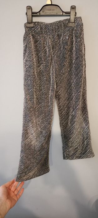 Name it szerokie spodnie szare srebrne name IT 122 128