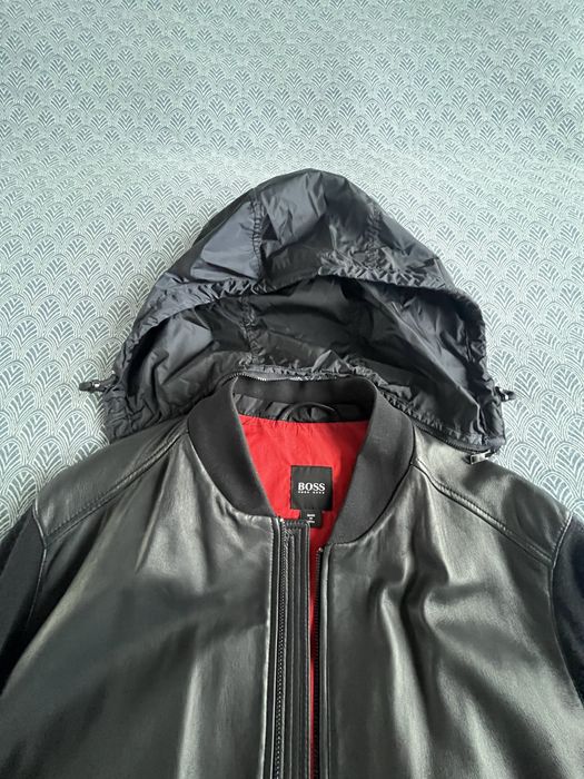 Куртка кожаная Hugo  Boss