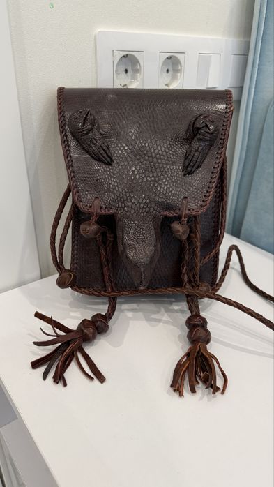 Сумка зі шкіри варана