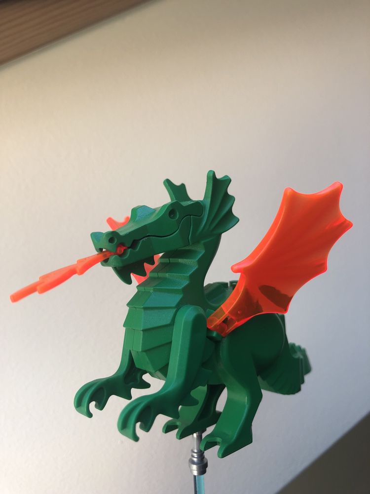 Smok LEGO castle zielony
