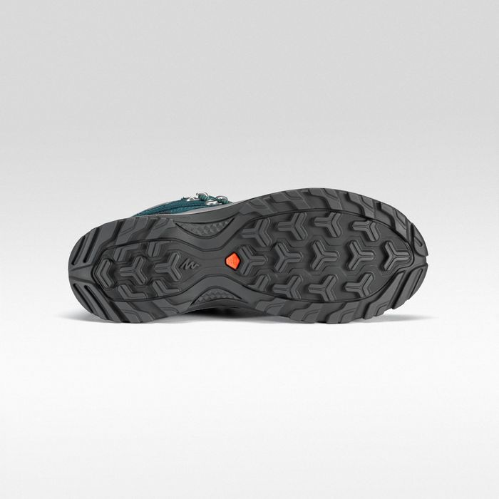 Botas impermeáveis de caminhada na montanha MH100 Turquesa - Mulher