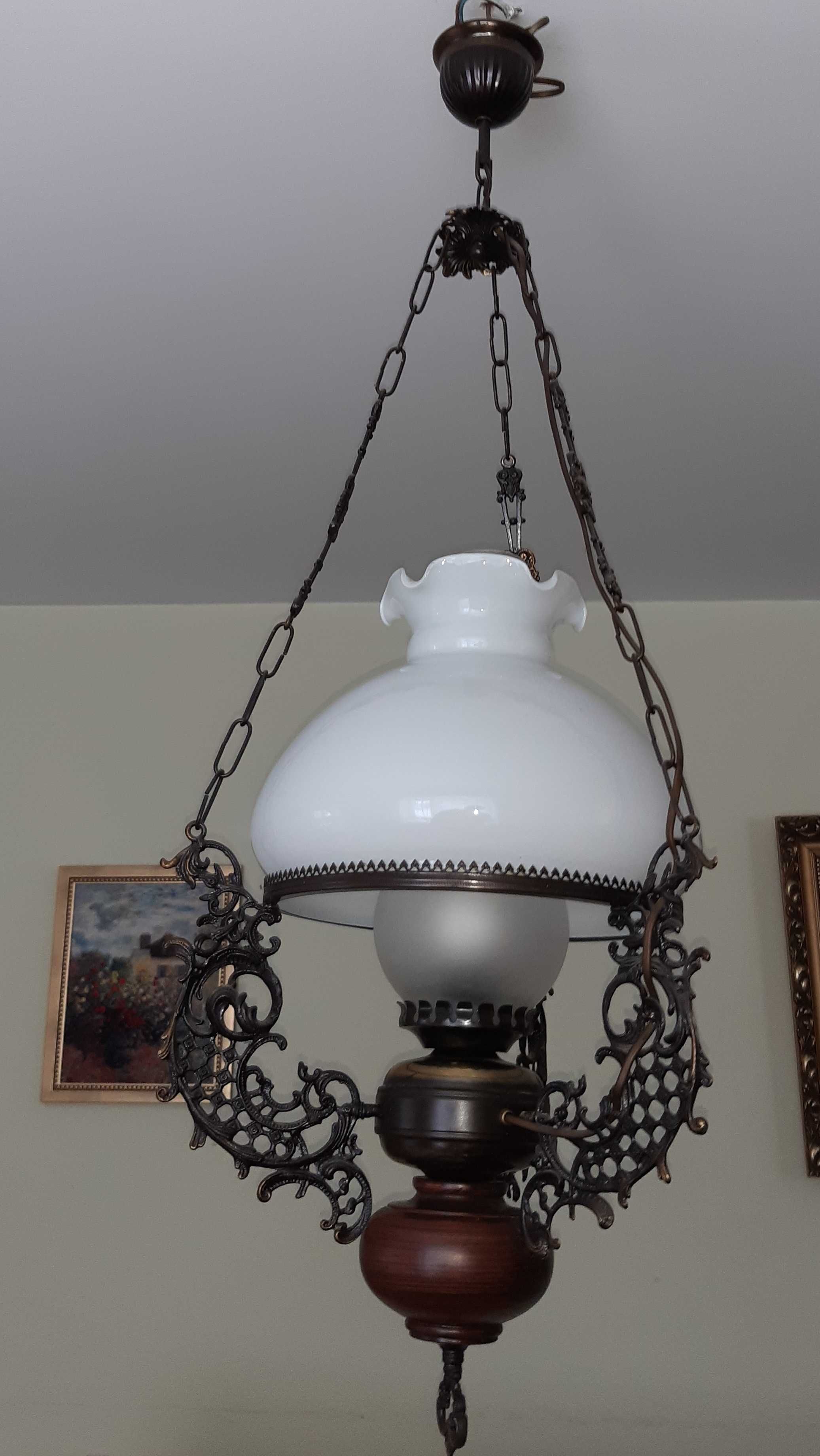 Żyrandol Duży Antyczny Wiszący Lampa Pałacowa 110cm
