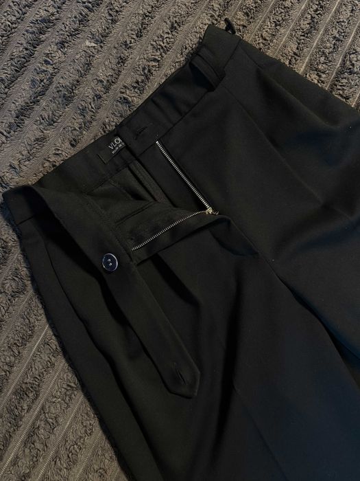 VLORIA Штани класичні завужені чорні, розмір М