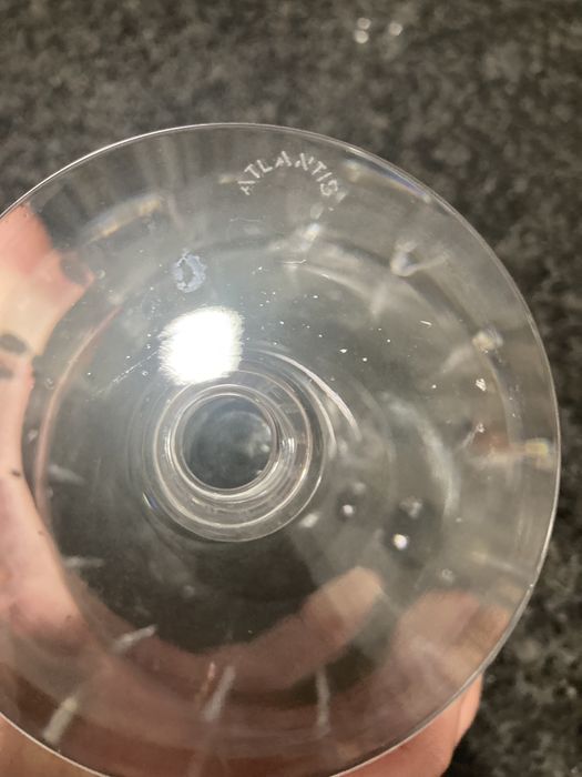 4 copos de balão, em cristal Atlantis