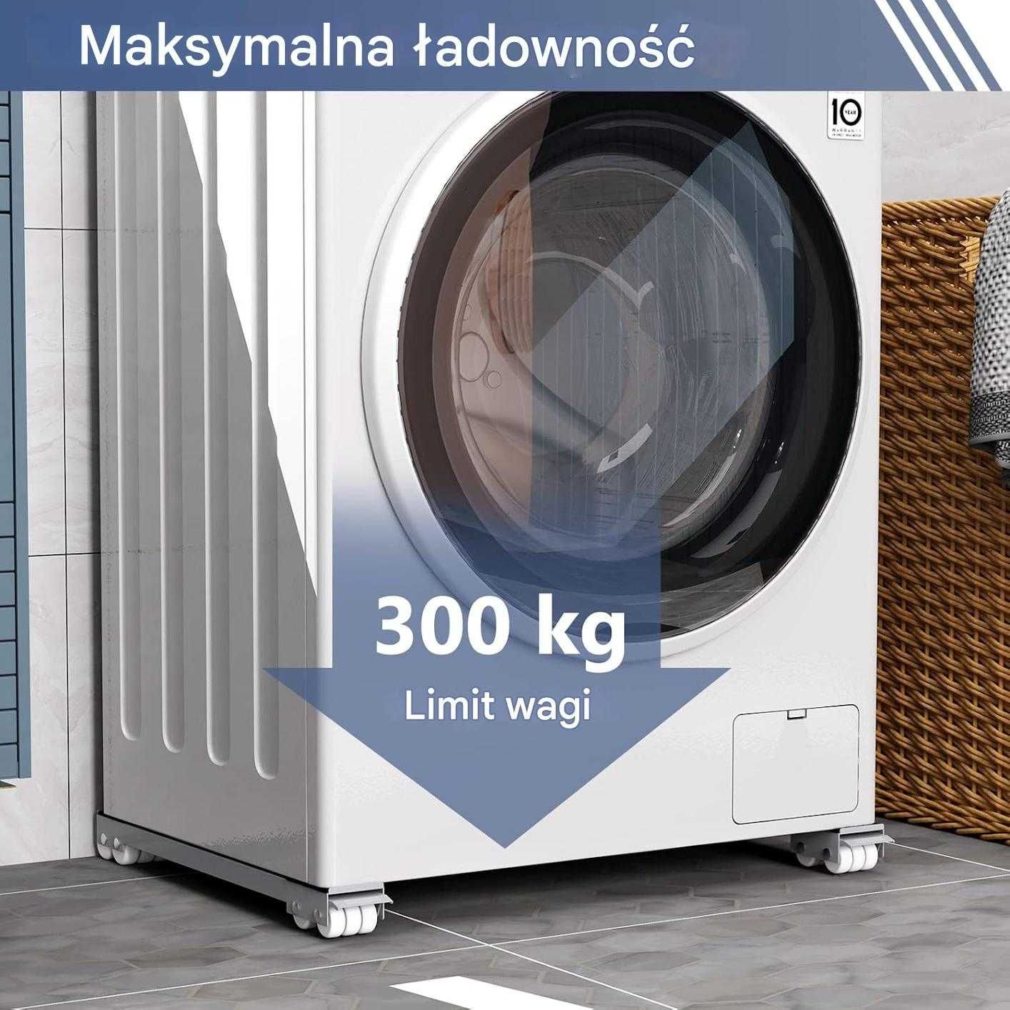 Podstawa Ruchoma Pod Pralkę Lodówkę Szafkę Stojak na Kółkach 300KG