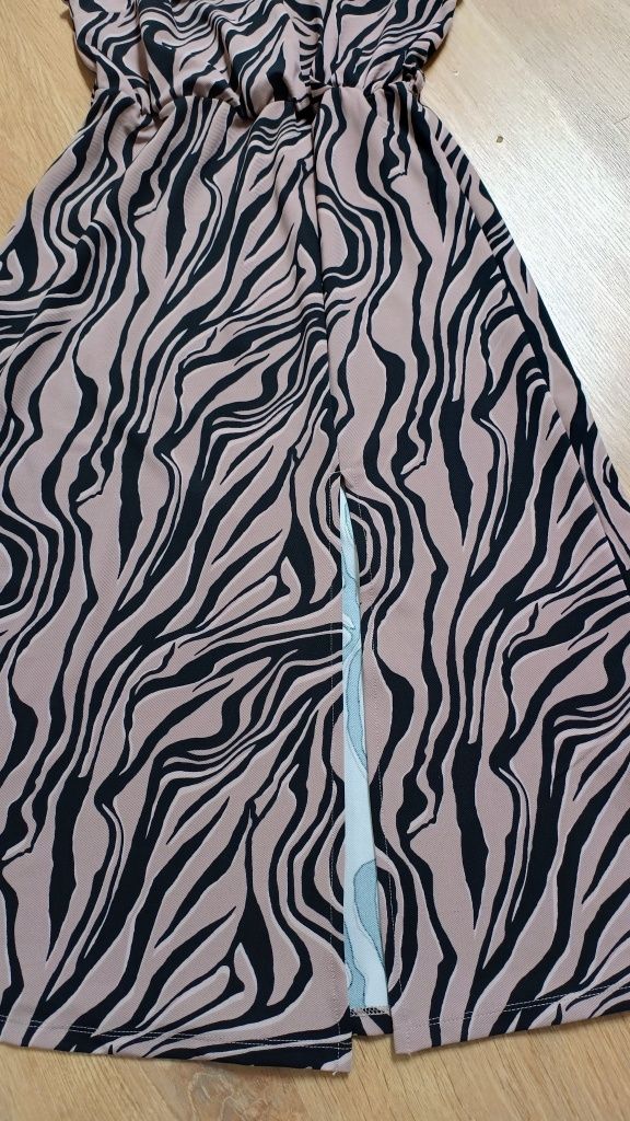 Mohito sukienka midi zebra nowa z metką XXS