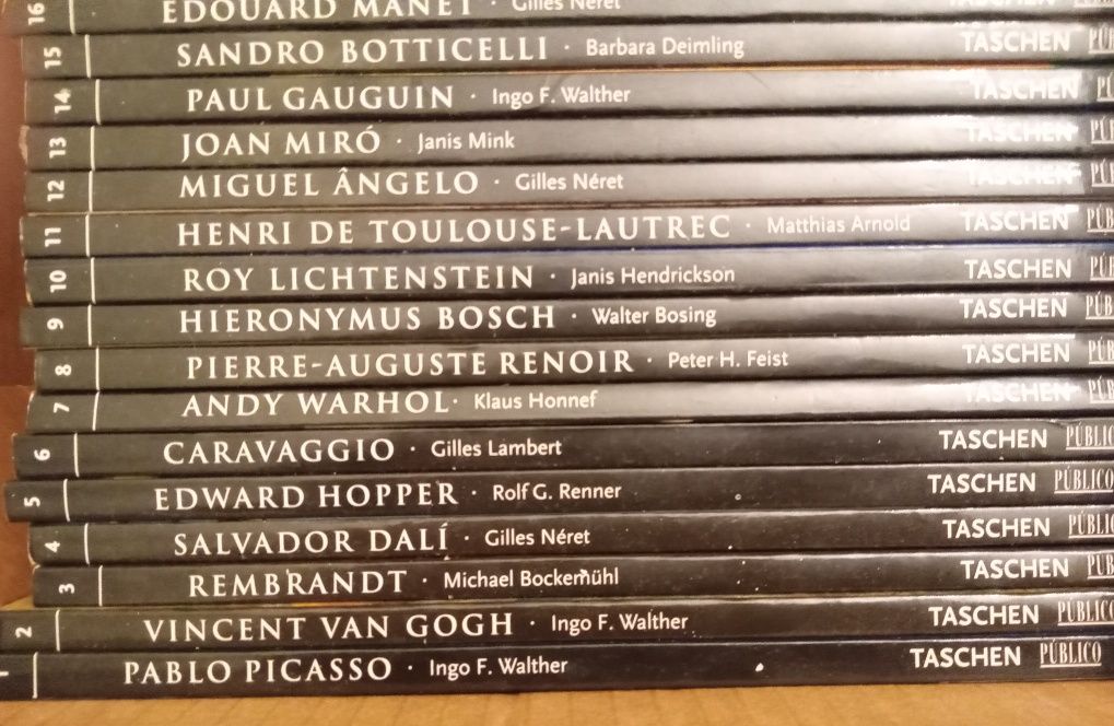 Coleção de pintores em 60 volumes
