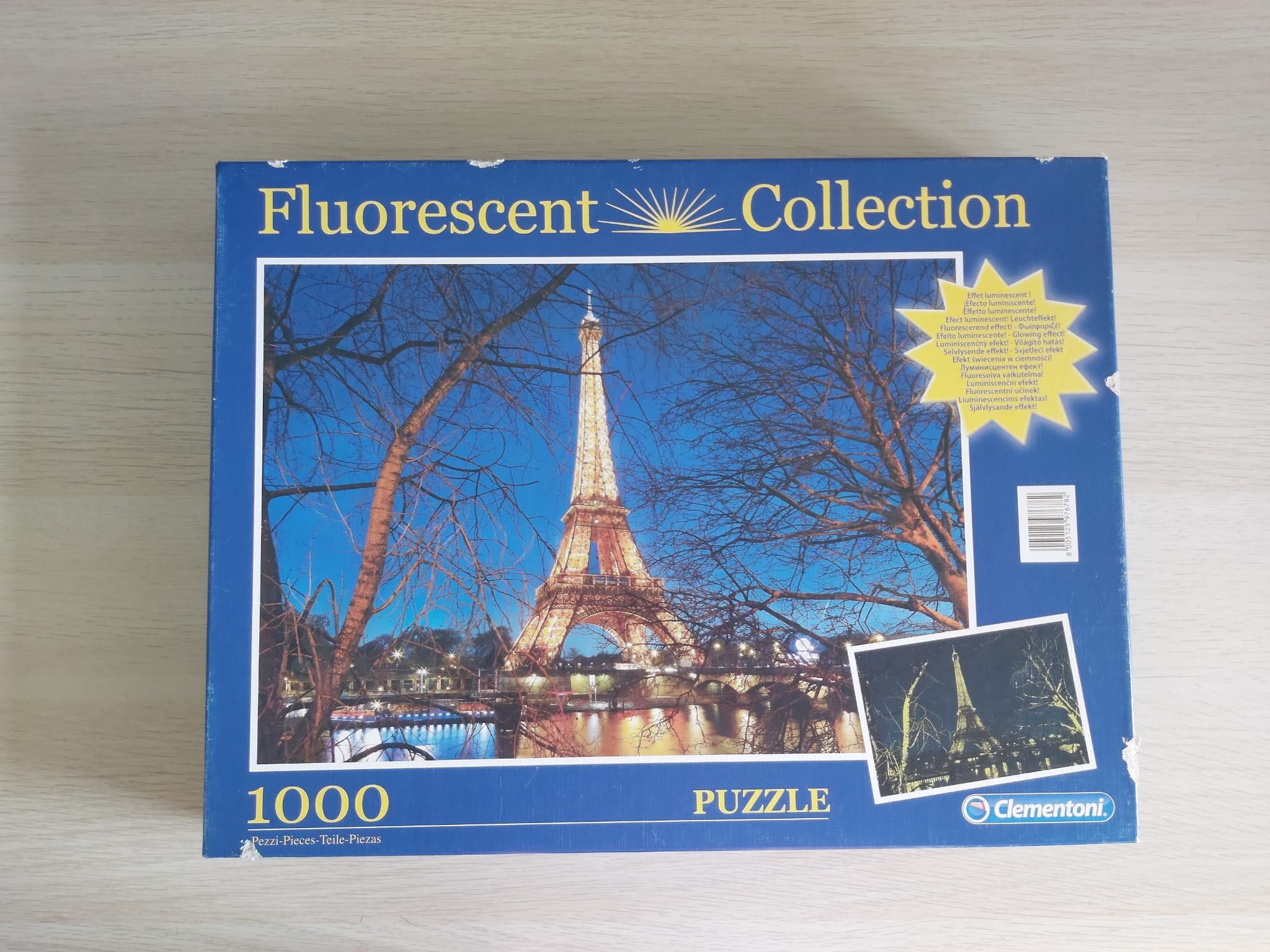 Puzzle 1000 Fluorescencyjne Wieża Eiffel